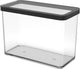 Rotho loft boîte de rangement 20x10x14,2 cm 2,1l noir transparent