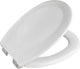 Wenko abattant de toilettes savio - duroplast blanc robuste - fermeture en douceur facile à fermer - abattant de toilettes blanc - abattant de toilettes blanc