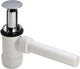 Siphon extractible en plastique Viega avec tube mural 5 4 avec rosace