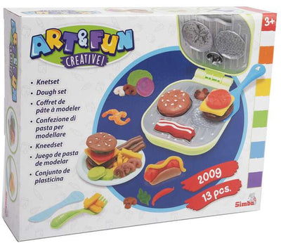 Simba art fun hamburger faisant un ensemble d’argile
