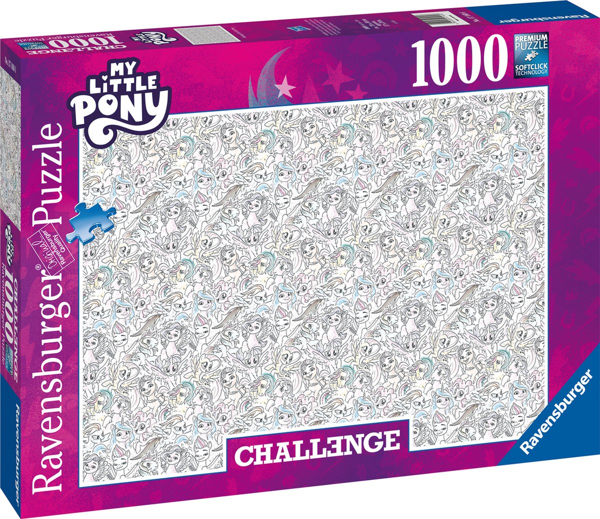 Ravensburger puzzle défi mon petit poney - puzzle - 1000 pièces