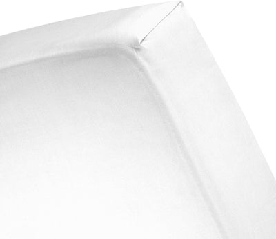 Drap-housse Cendrillon - 2 personnes - polyester - protège matelas - 120x200 cm - jusqu'à 25 cm - blanc