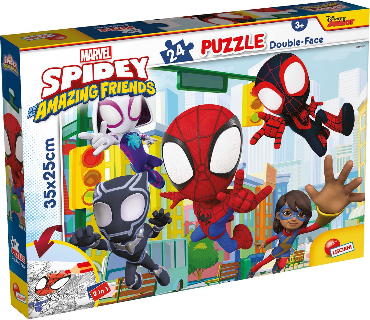 Lisciani merveille puzzle df m-plus 24 spidey