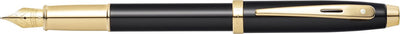 Stylo plume Sheaffer 100 - e9322 - f - ton or noir brillant - sf-e0932243