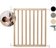 Barrière d'escalier Geuther - Barrière de sécurité Maya - Barrière d'escalier extensible en bois - Barrière à vis avec perceuses - Barrière de sécurité avec fixation murale - Eco - de 63,5 à 105,5 cm