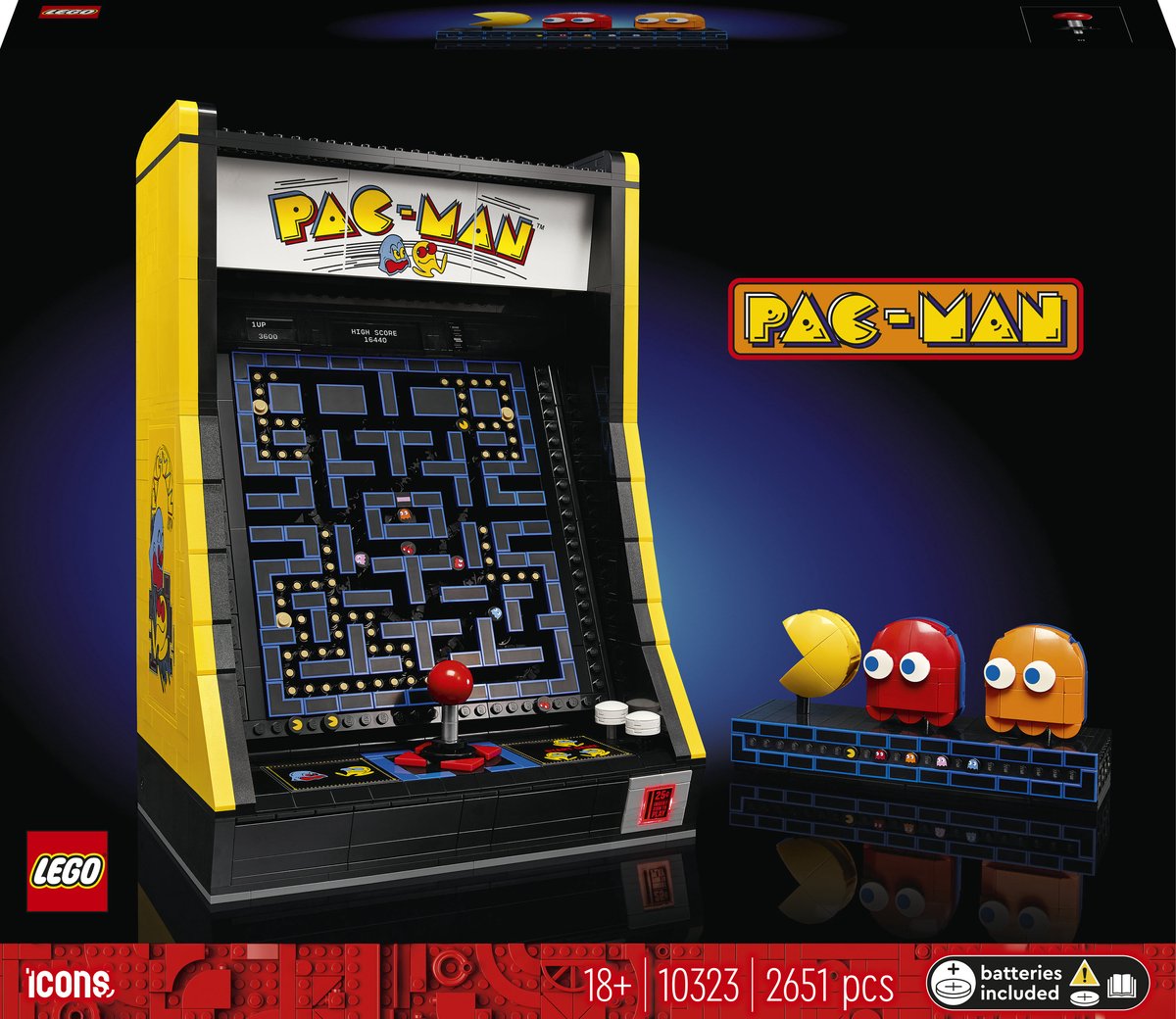 Icônes Lego - jouets de construction d'arcade pac-man (10323)