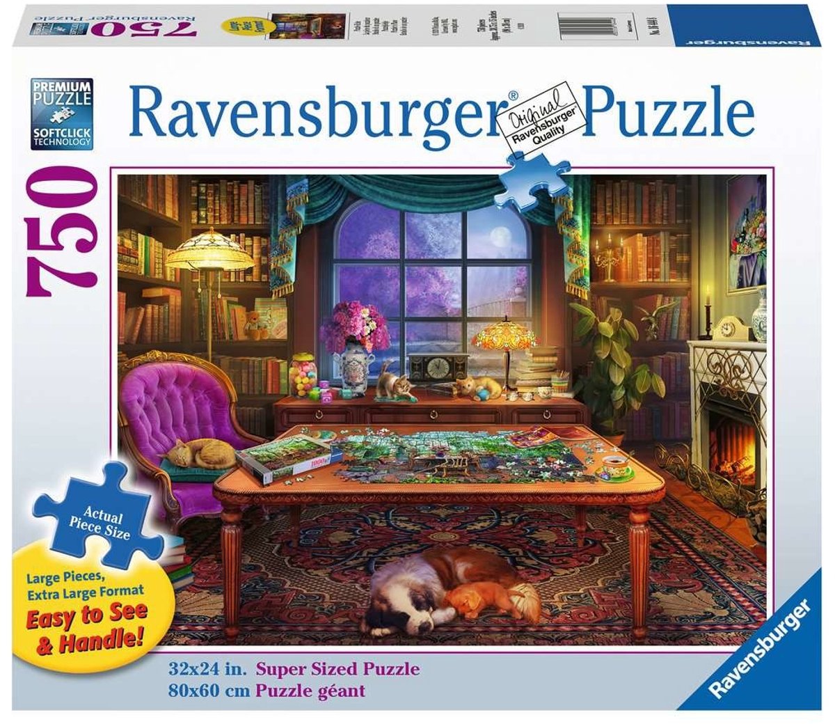 Ravensburger la salle des puzzles - puzzle de 750 pièces xl - exclusivité