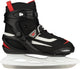 Patin de hockey sur glace Nijdam - botte semi-souple - twilight face-off - noir et blanc - taille 39