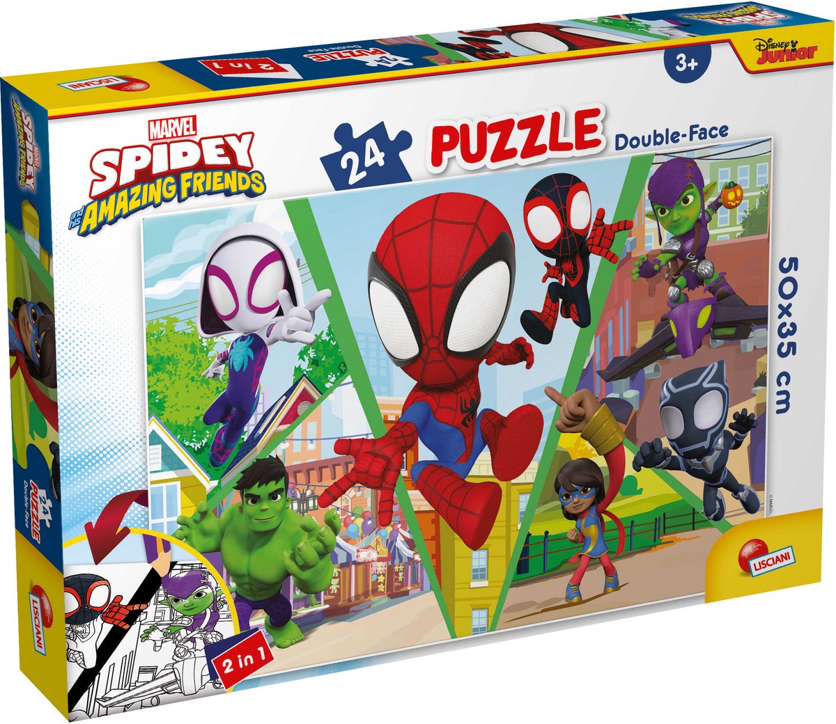 Lisciani marvel puzzle df plus 24 spidey - défions