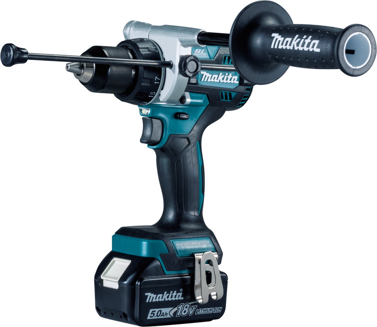Makita dhp486rtj perceuse à percussion et visseuse sans fil 18v 2x 5,0ah en mbox
