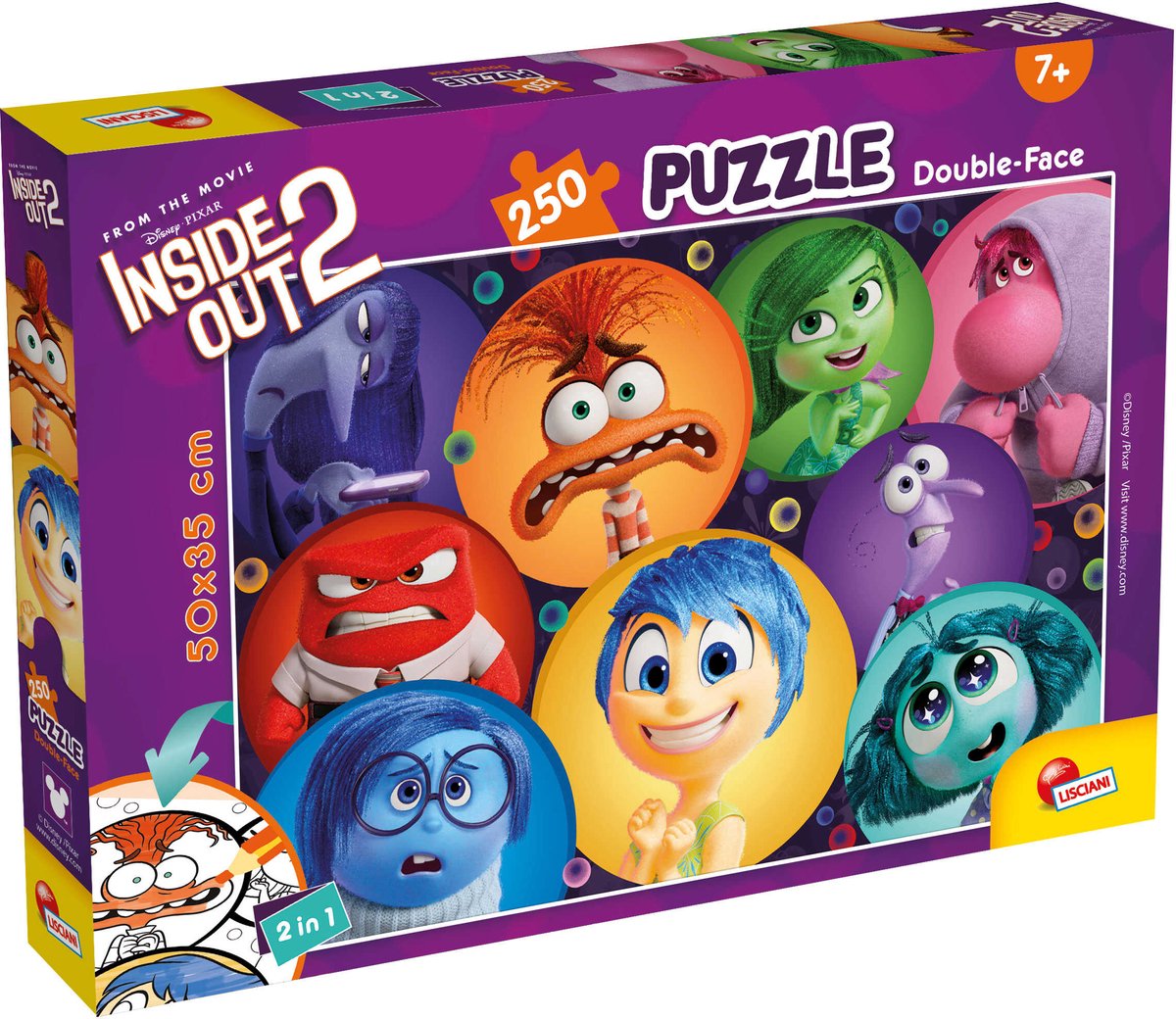 Lisciani Disney Puzzle Df Plus 250 à l'envers 2