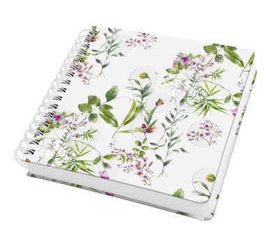 Carnet Sigel jolie - format a5 - spirale carrée - jardin de conte de fées - si-jq101