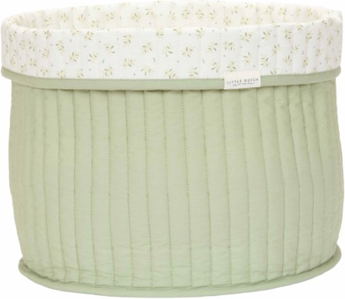 Petit panier de rangement Little Dutch - vert - essentiels - feuilles de bleuet