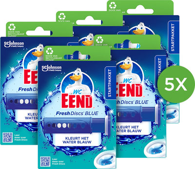 Porte disques frais canard de toilette coloration bleu