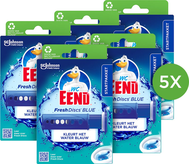 Porte disques frais canard de toilette coloration bleu