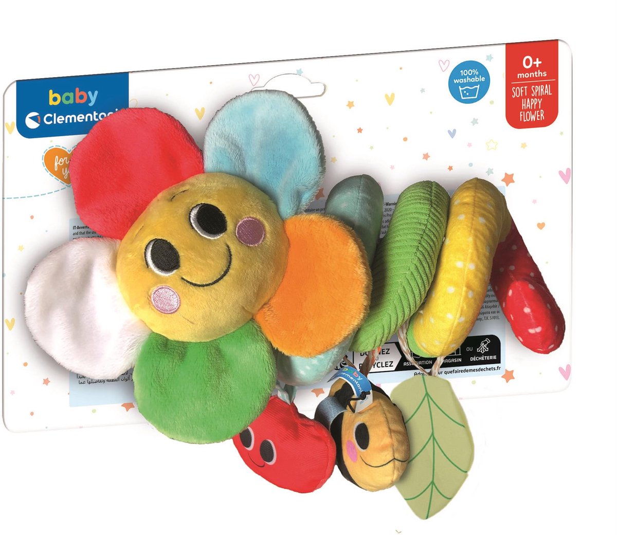 Clementoni - spirale de poussette de jardin magique bébé - jouet de poussette - spirale de buggy - à partir de 0 mois