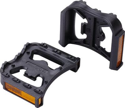 Adaptateur SPD pour vélo Bbb - repose-pieds - accessoires pédales à clic - avec réflecteurs - installation facile - pédales de vélo multifonctions pédales à plate-forme SPD - noir - bpd-90