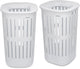 Panier à linge Brabantia collect-it - lot de 2 - avec couvercle - 55 l - blanc