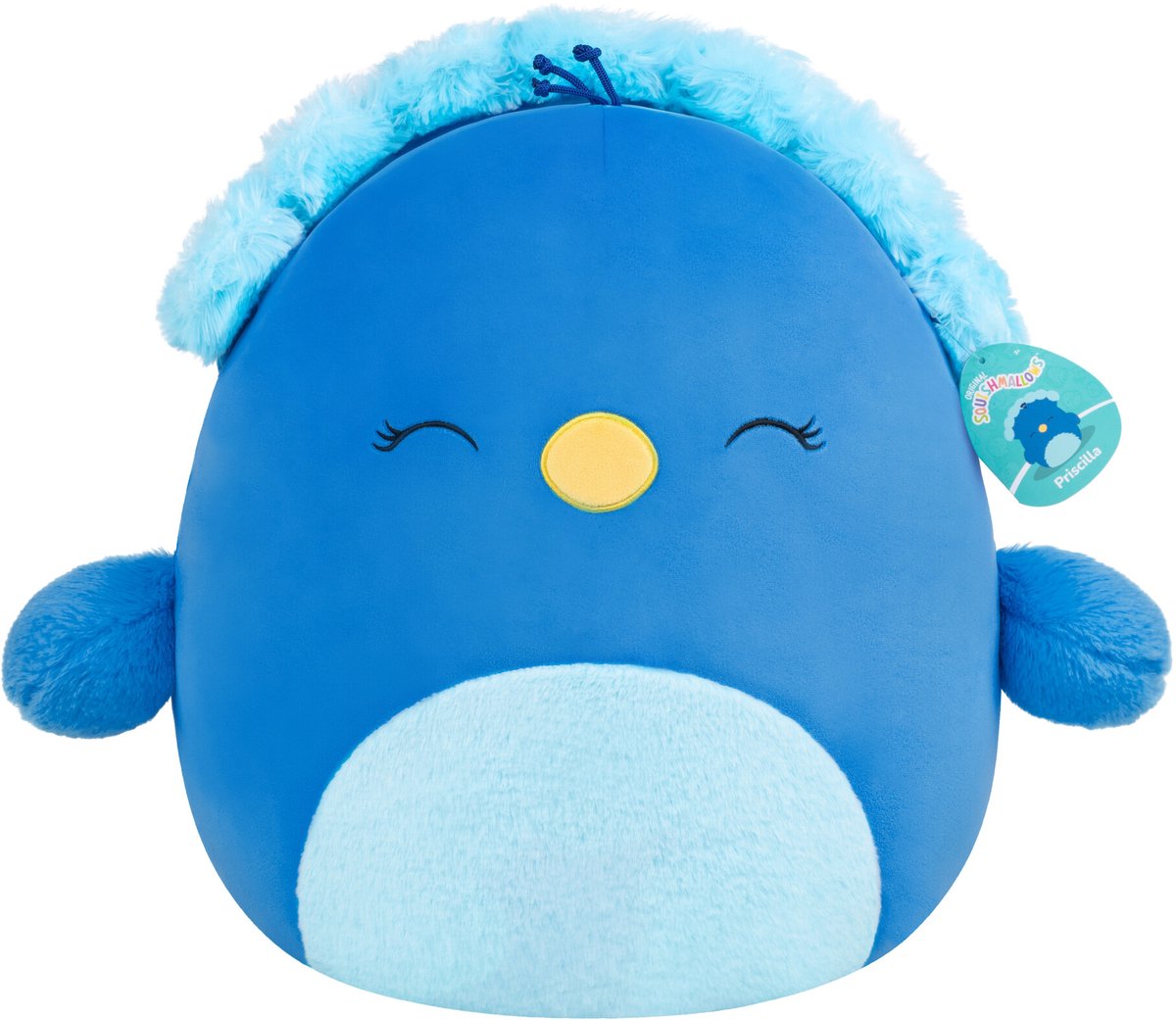 Peluche peluche Jazwares squishmallows - Priscilla le paon bleu - 40cm