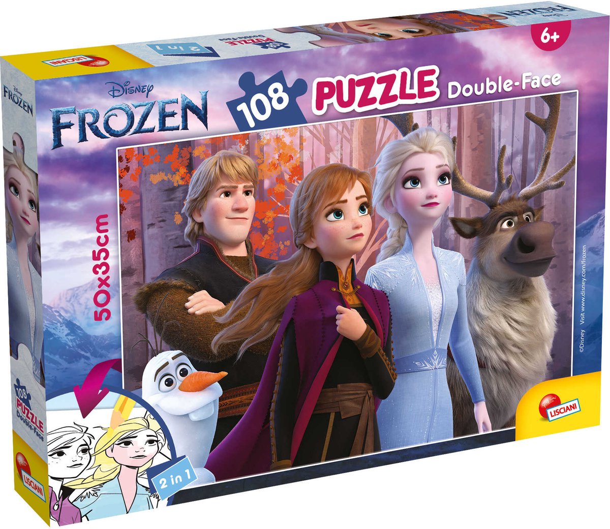 Lisciani Disney Puzzle Df Plus 108 La Reine des Neiges 2
