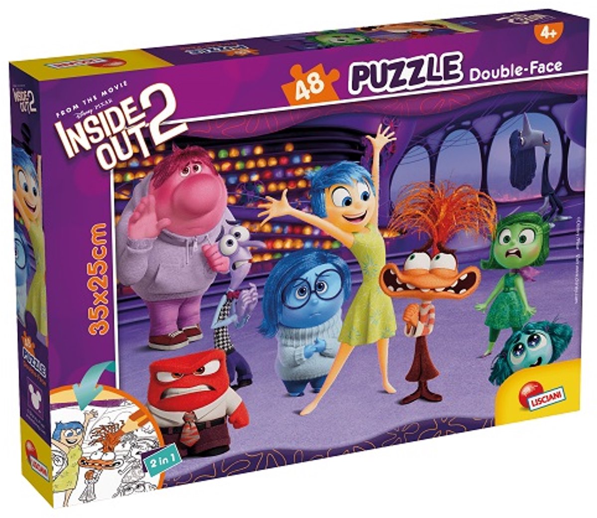 Lisciani Disney puzzle df m-plus 48 à l'envers 2