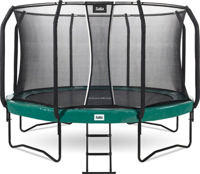 Salta première classe - trampoline avec filet de sécurité et échelle - ø 427 cm - vert