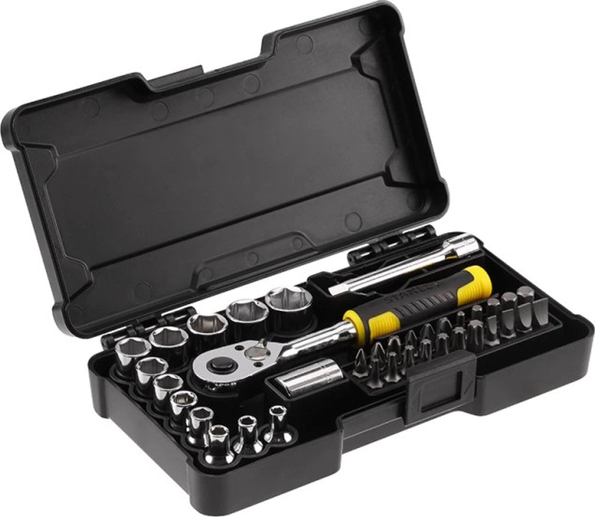 Jeu de douilles compactes Stanley 1 4 portes 37 pièces - stmt82672-0