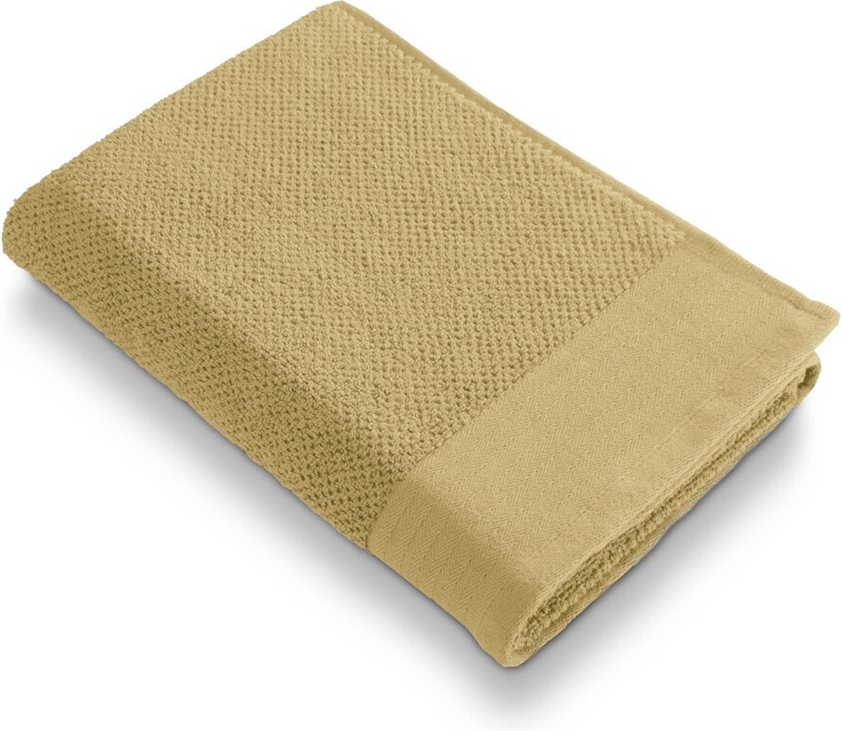 Walra serviette de bain popcorn en coton doux - jaune - 70x140
