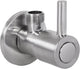 Robinet d'angle Differnz chrome mat - avec rosace - mitigeur WC