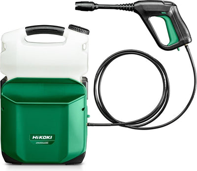 Nettoyeur haute pression sur batterie Hikoki 18v - 0,5-20bar - 0,5-1,2l min - réservoir 8l - mv - exclusif (= sans batteries ni chargeur) en boîte
