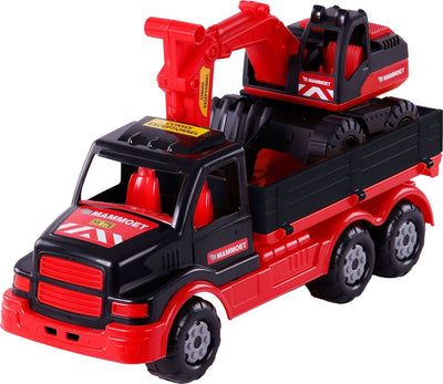 Cavallino Toys Cavallino Mammoet Torpedo Truck With Excavator, 44,5 cm
