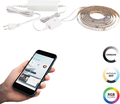 Bande LED intelligente Eglo connect .z - 800 cm - blanc - lumière blanche rgb orientable - dimmable - zigbee