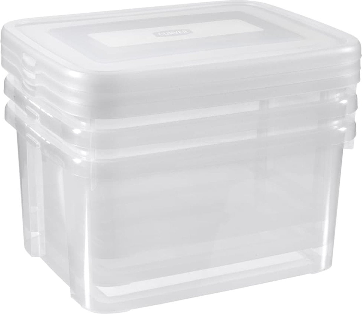 Coffret de rangement Curver pratique 3x25 l transparent