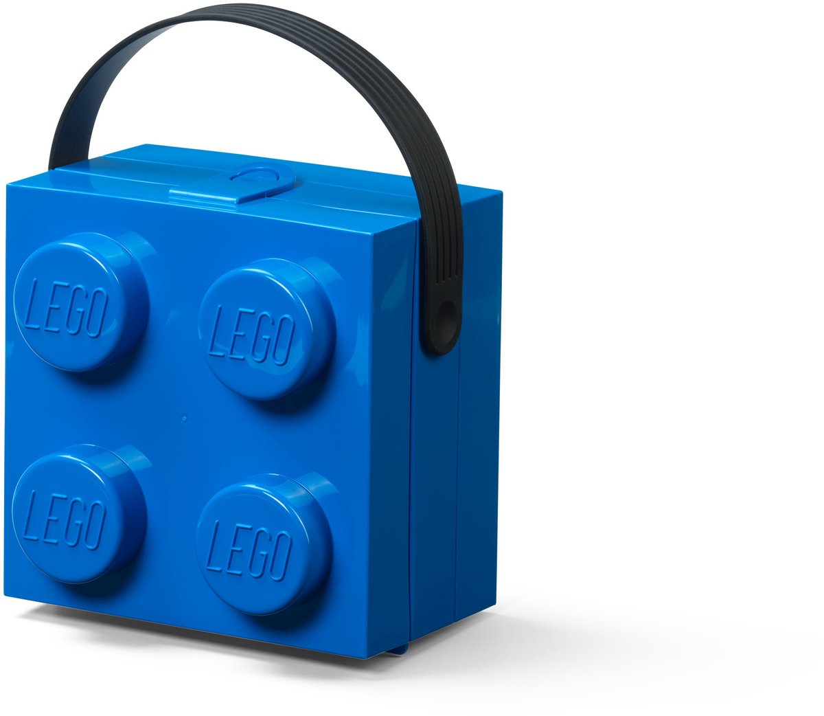 Lego - boîte à lunch brique 4 avec poignée - polypropylène - bleu