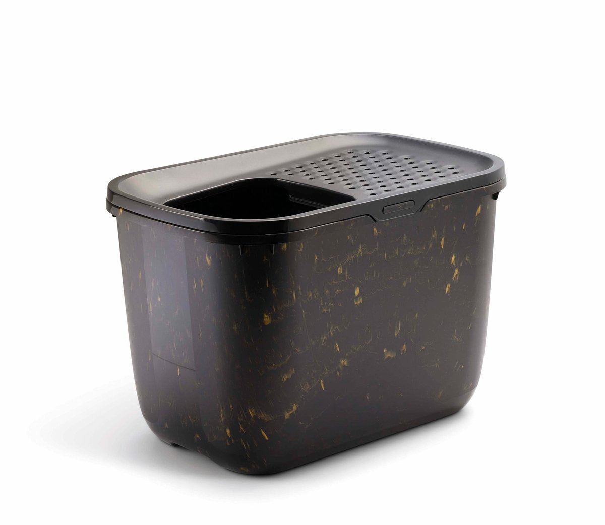 Savic Kattenbak Hop en or noir en marbre