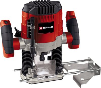 Défonceuse électrique Einhell tc-ro 1155 e - 1100 w - pince 6 et 8 mm - contrôle de vitesse - adaptateur d'aspiration - incl. accessoires