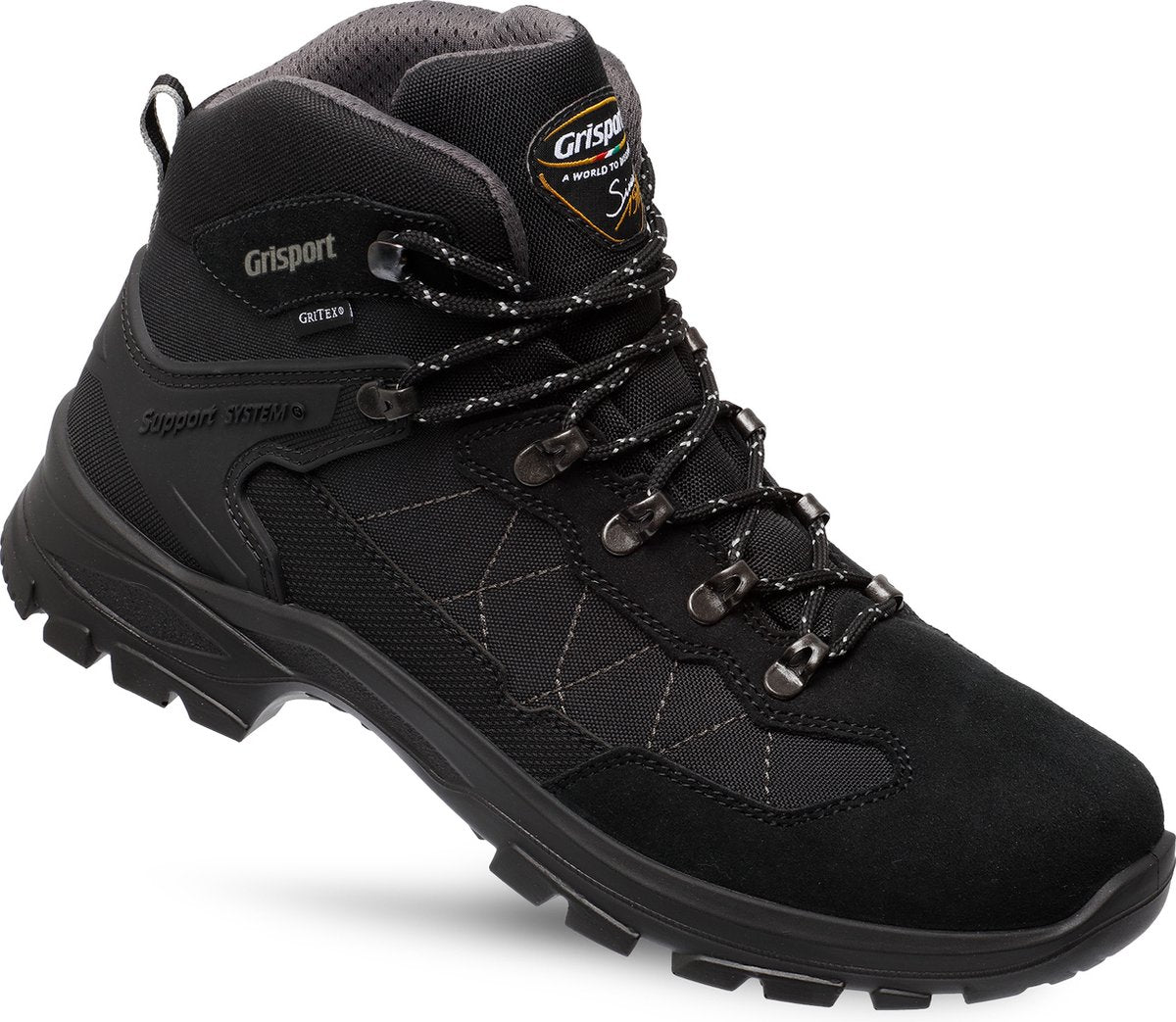 Chaussures de randonnée unisexe Grisport Scout Mid - noir