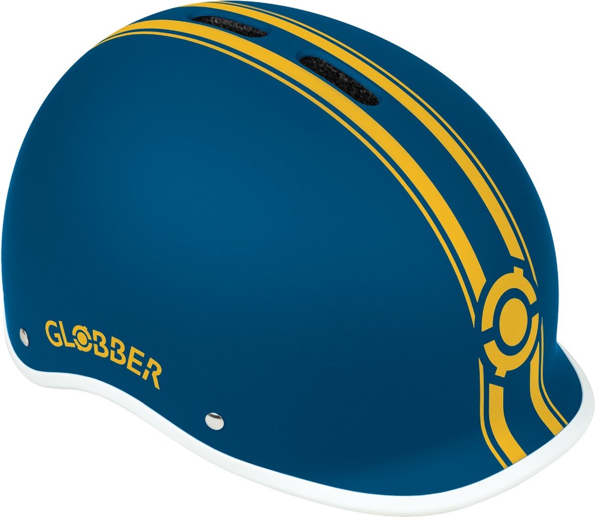 Casque Globber - casque urban s m bleu pétrole - bleu - éclairage LED - casque abs - réglable - s-m 51-55 cm
