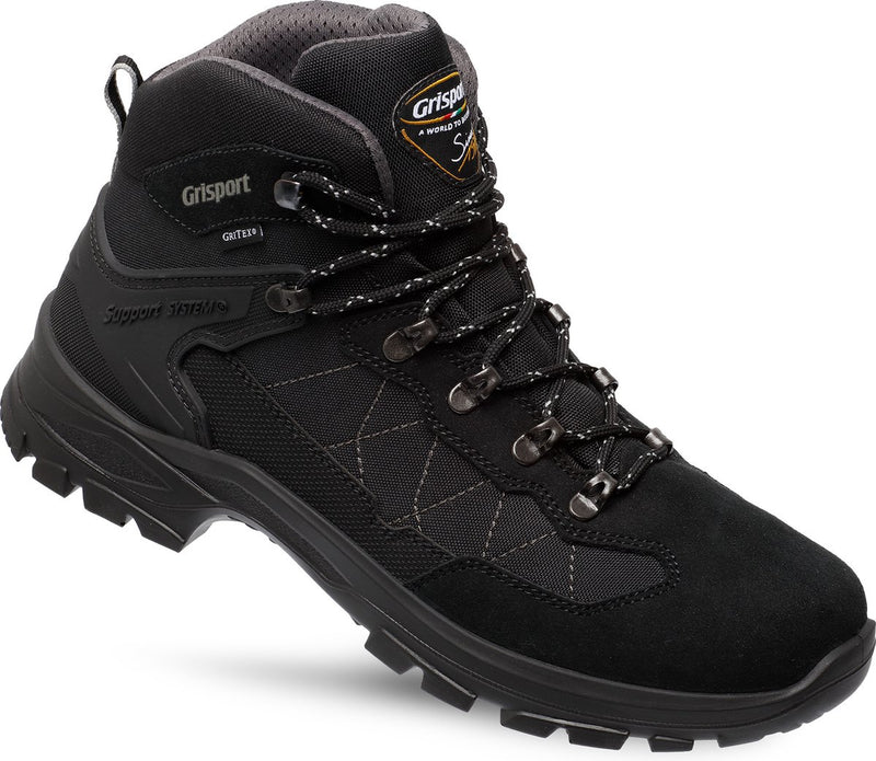 Chaussures de randonnée unisexe Grisport Scout Mid - noir