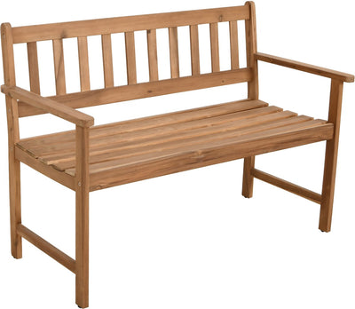 Mano loisirs mano - banc de jardin 122 cm - bois d'acacia 100% fsc - 2 places - huilé naturel - banc d'extérieur en bois