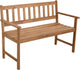 Mano loisirs mano - banc de jardin 122 cm - bois d'acacia 100% fsc - 2 places - huilé naturel - banc d'extérieur en bois