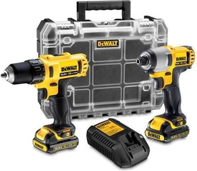 Ensemble combiné Dewalt dck211d2t-qw - tournevis + tournevis à percussion - 2,0ah - dans un étui tstak