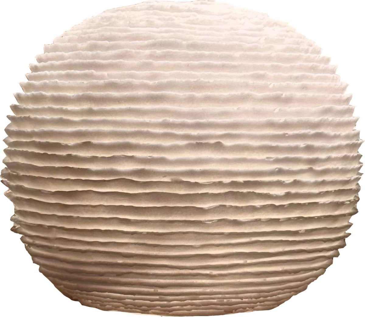 Lampe de table collection HD grès ivoire 32x32x26,8cm