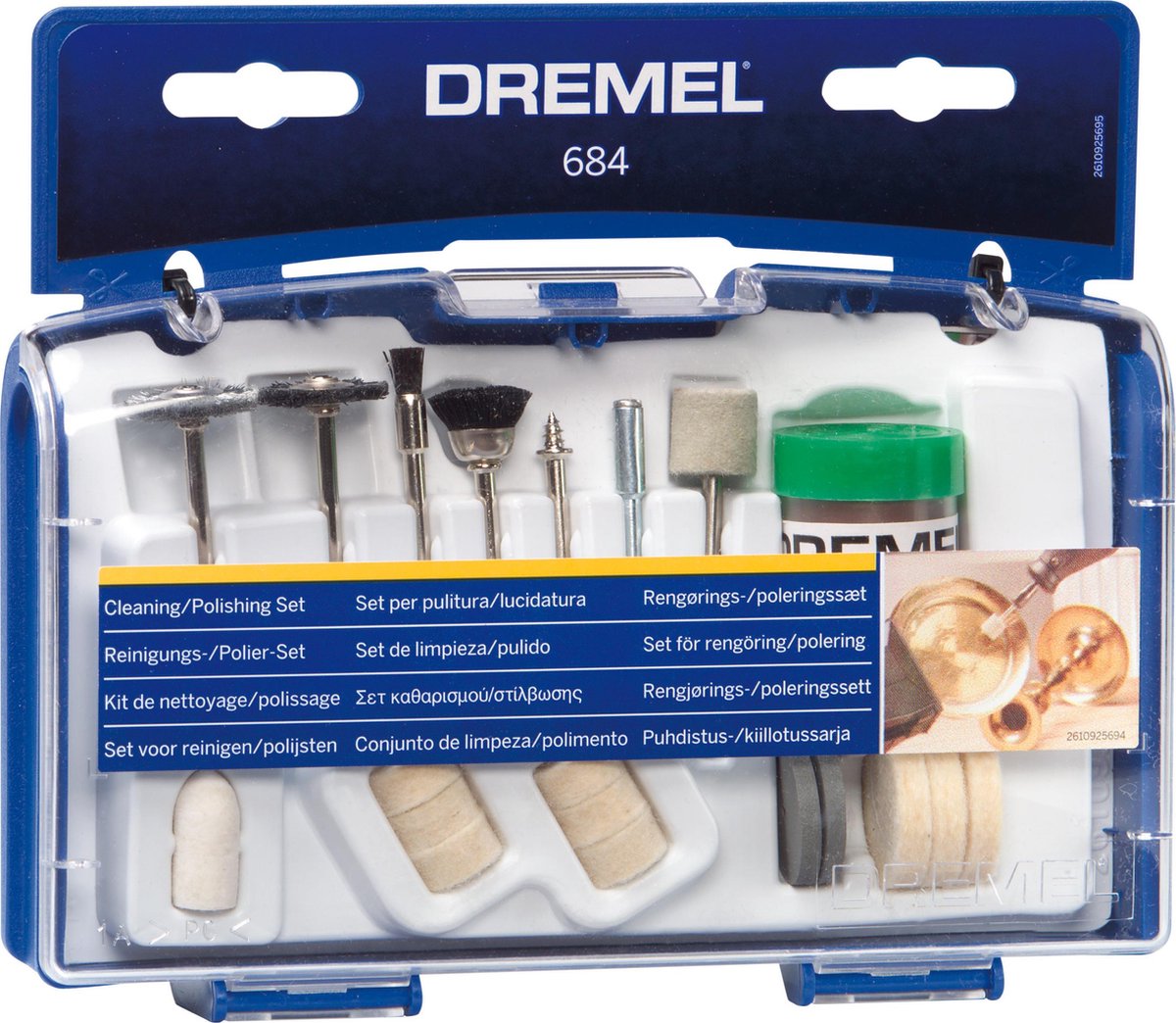 Set Dremel pour le nettoyage et le polissage - 684