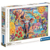 Clementoni Jigsaw Puzzle Artworks Elephants Carnival, 500st.