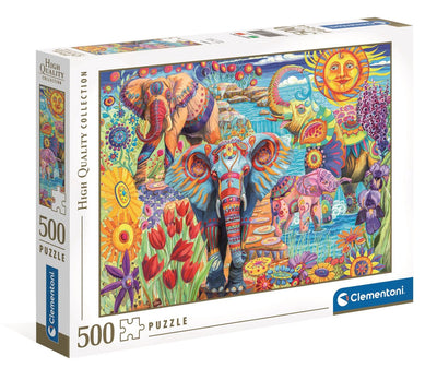 Clementoni Jigsaw Puzzle Artworks Elephants Carnival, 500st.