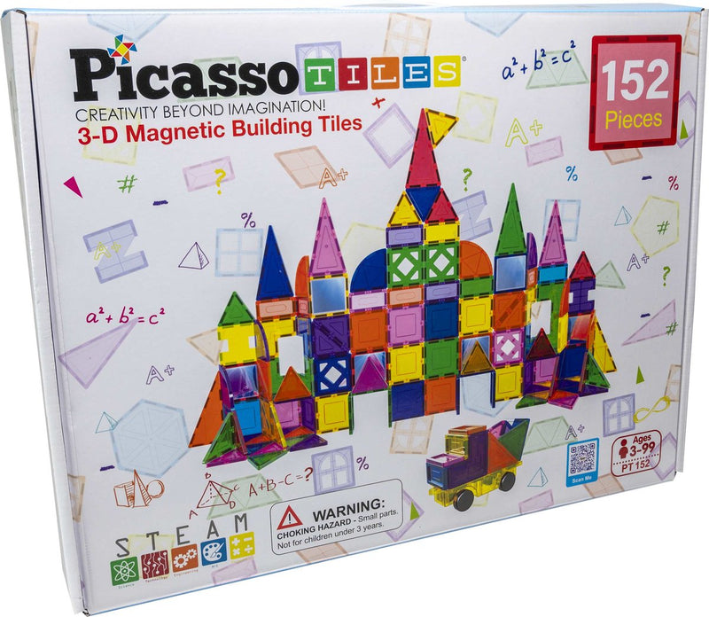 SELECTA Picassotiles Blocs et Mirrors - Tiles de construction magnétiques, 152dlg.