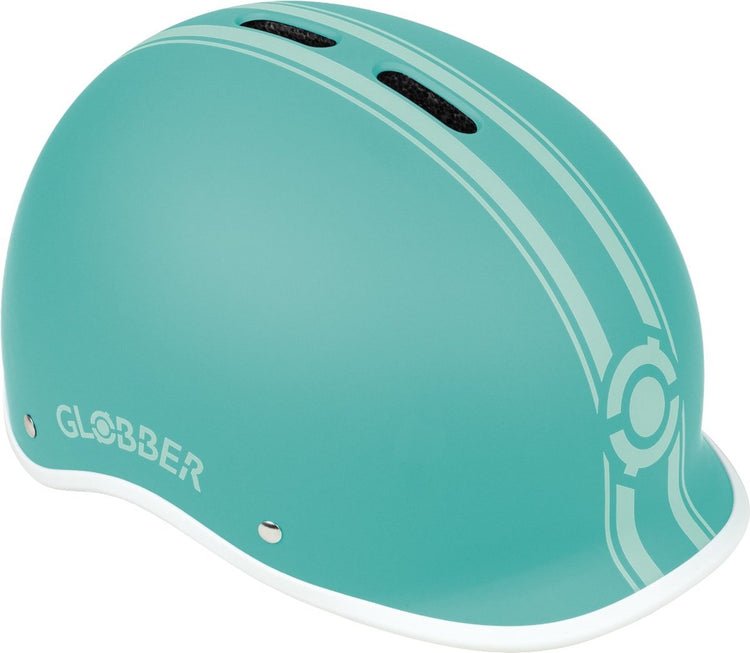 Casque Globber - casque urban s m menthe - coin - éclairage led - casque abs - réglable - s-m 51-55 cm