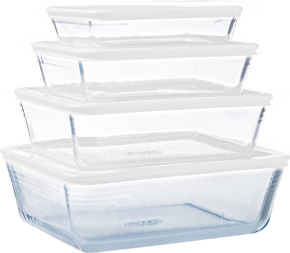Plat de cuisson Pyrex Cook Freeze avec couvercle - lot de 4 pièces - verre -