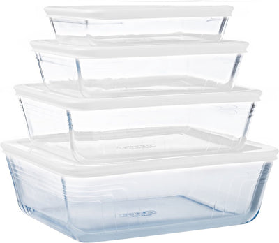 Plat de cuisson Pyrex Cook Freeze avec couvercle - lot de 4 pièces - verre -